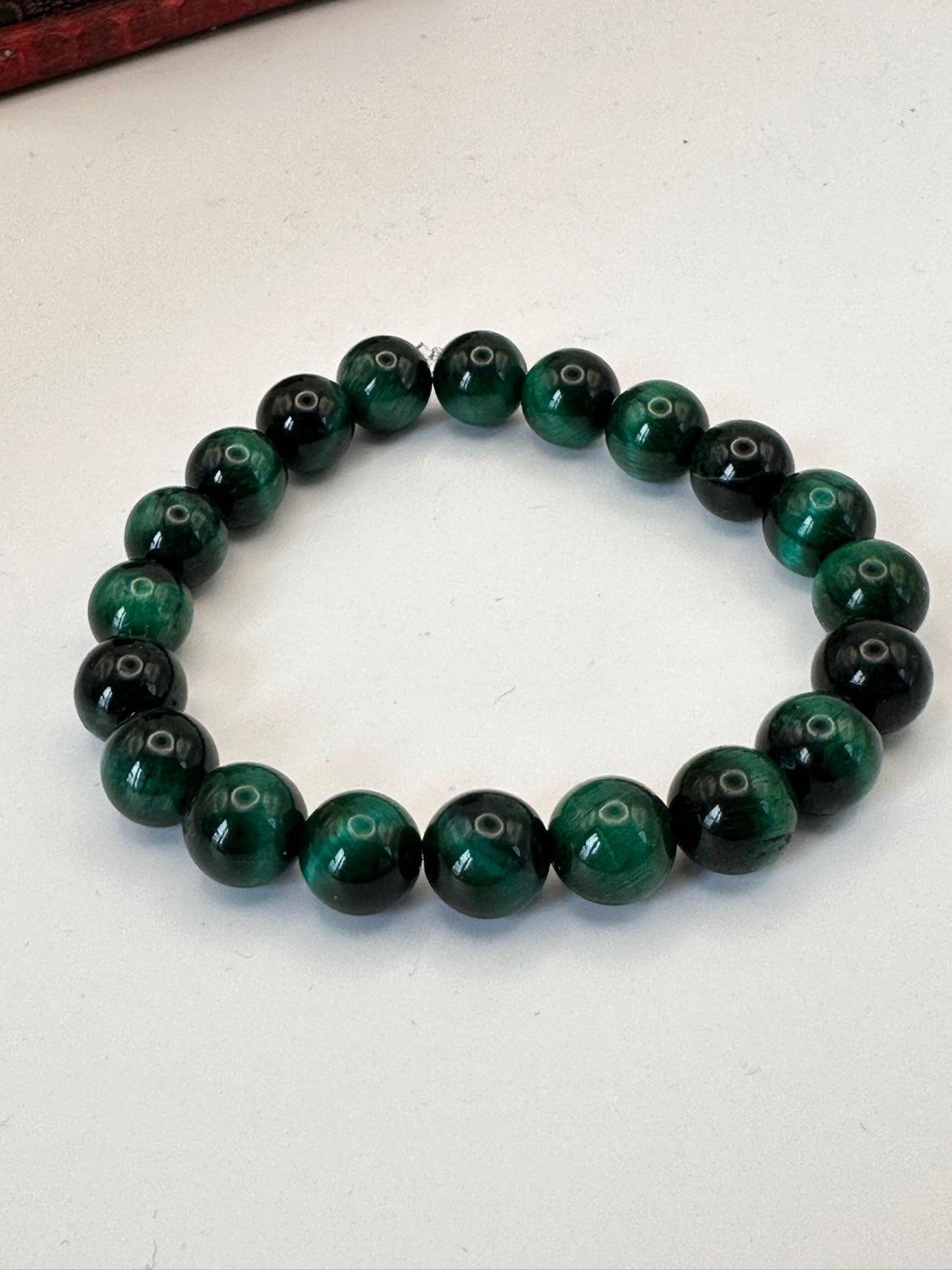 Bracelet oeil de tigre vert