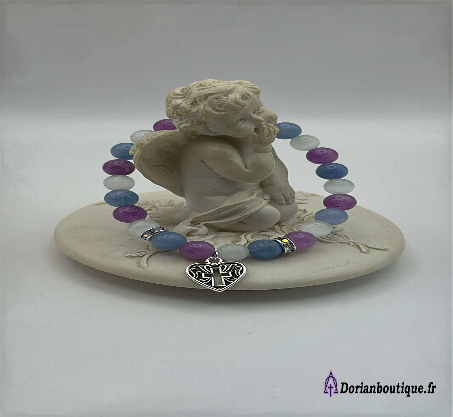 Bracelet L'Angelite d'Amour