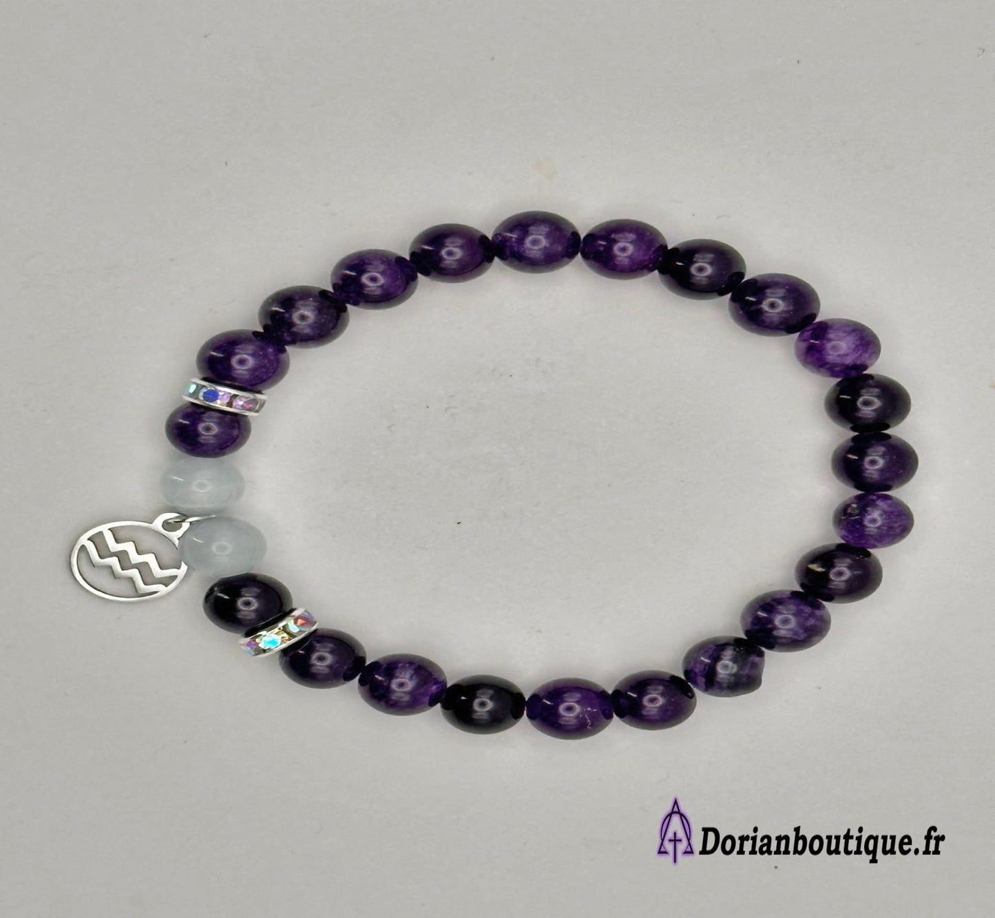 Bracelet Améthyste zodiaque (préciser quel signe)