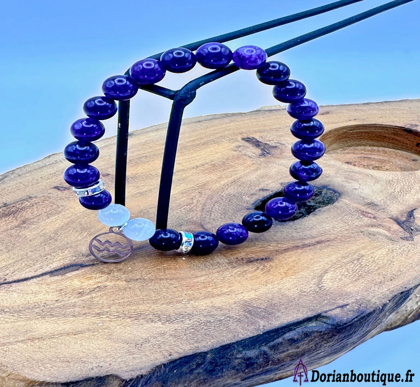 Bracelet Améthyste zodiaque (préciser quel signe)