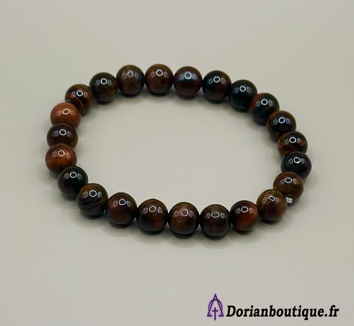 Bracelet Oeil de Tigre Rouge