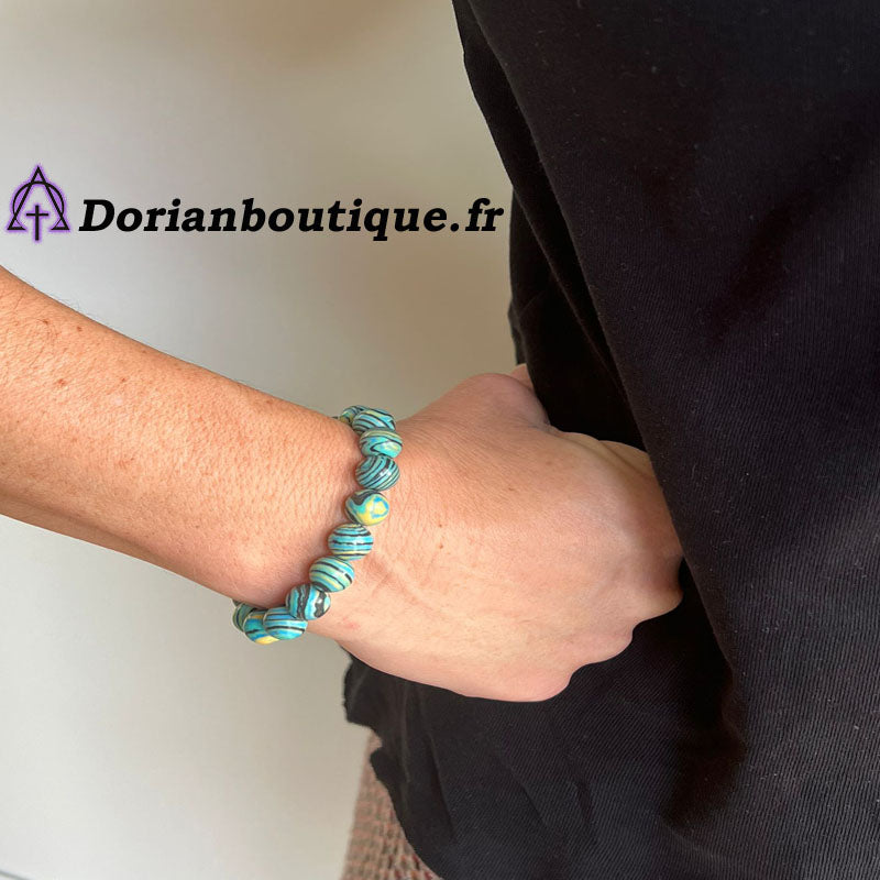 Bracelet Azurite Malachite