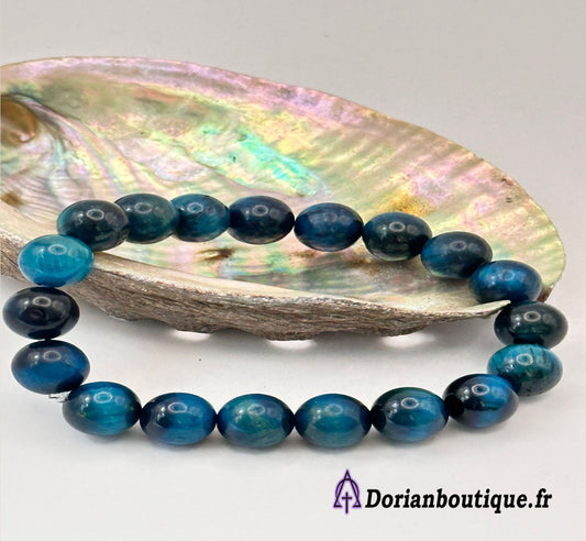 Bracelet Oeil de tigre bleu