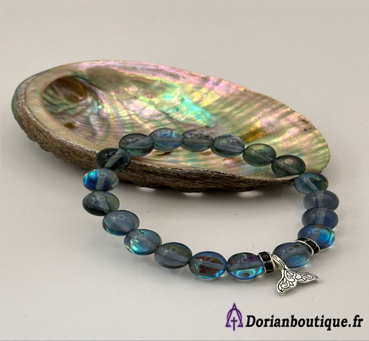 Bracelet Labradorite éclat bleu