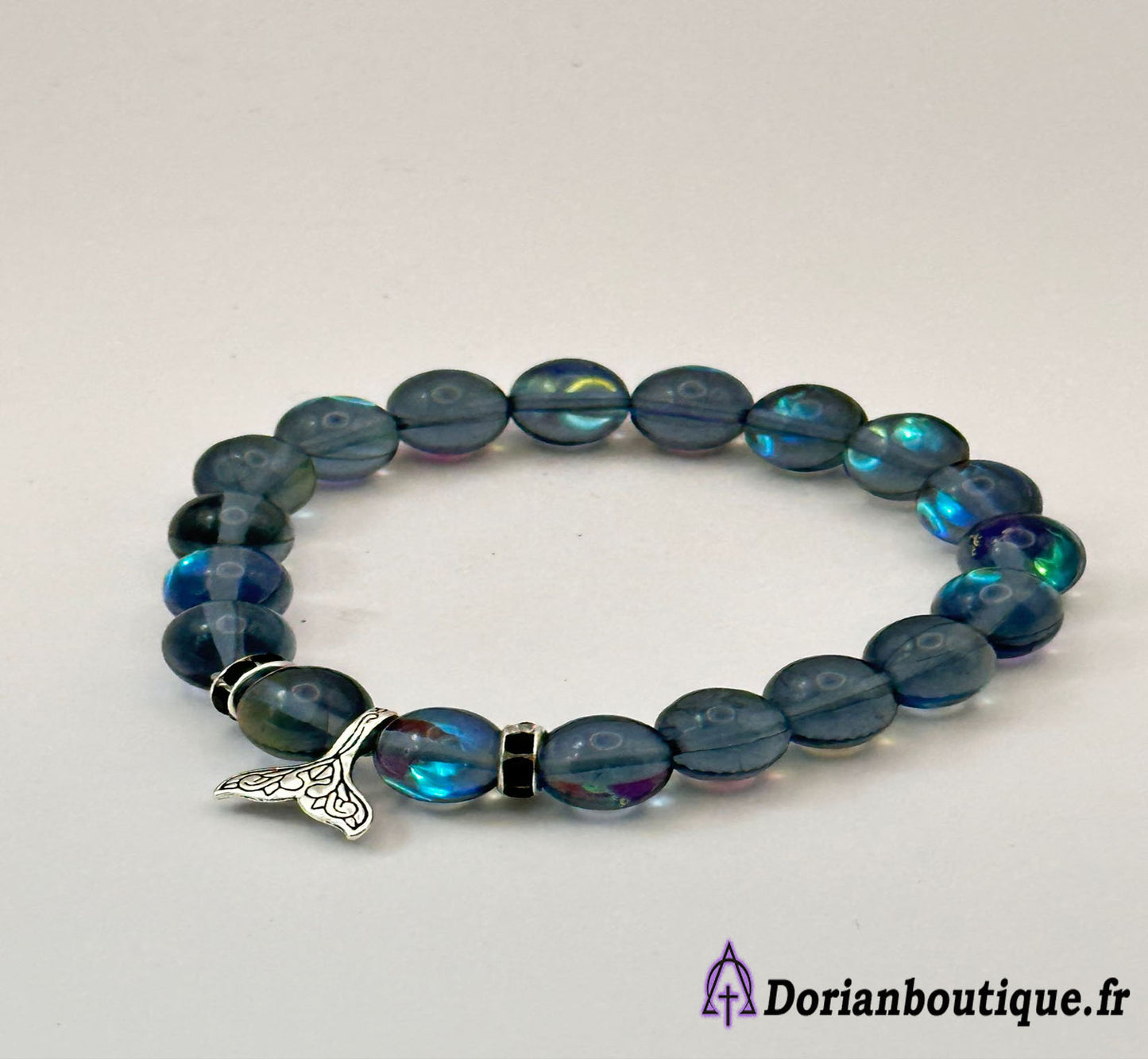 Bracelet Labradorite éclat bleu