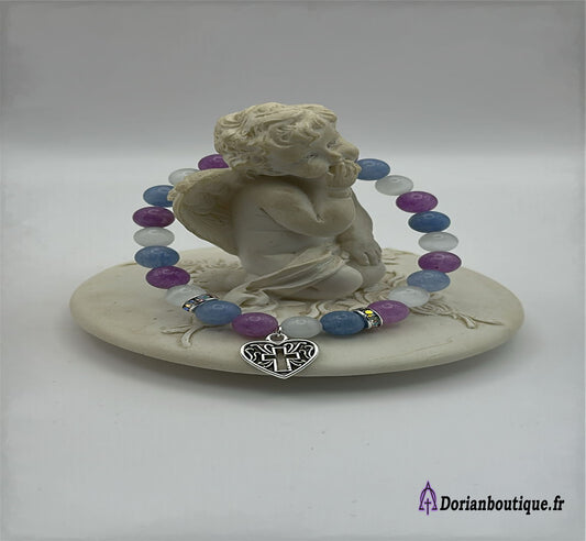 Bracelet L'Angelite  d'Amour